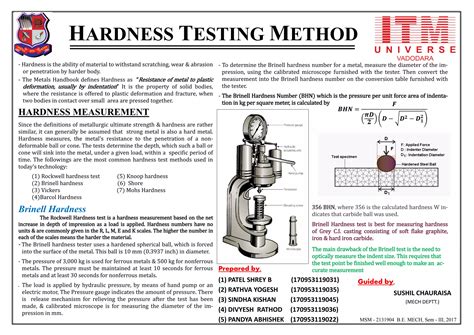 hardness test ppt|brinell hardness test ppt.